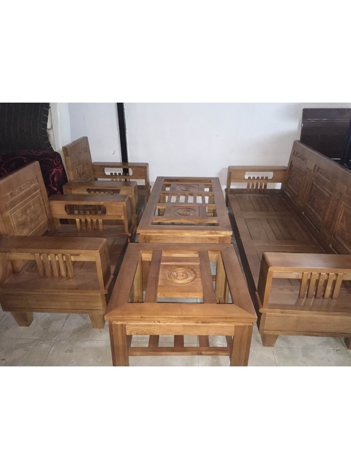 Bộ Salon gỗ sồi Nga, hàng mới 100%